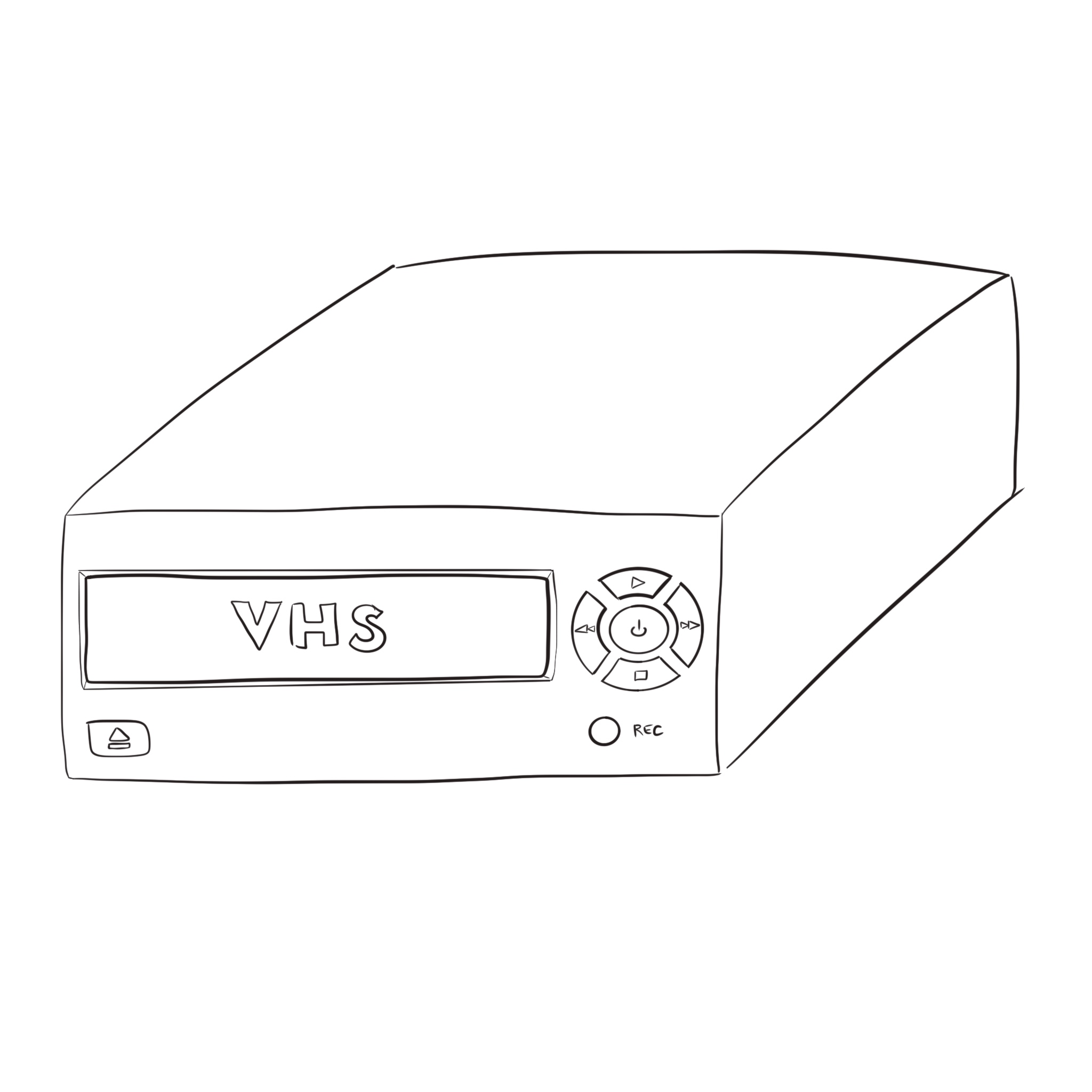 Drawing of a VCR